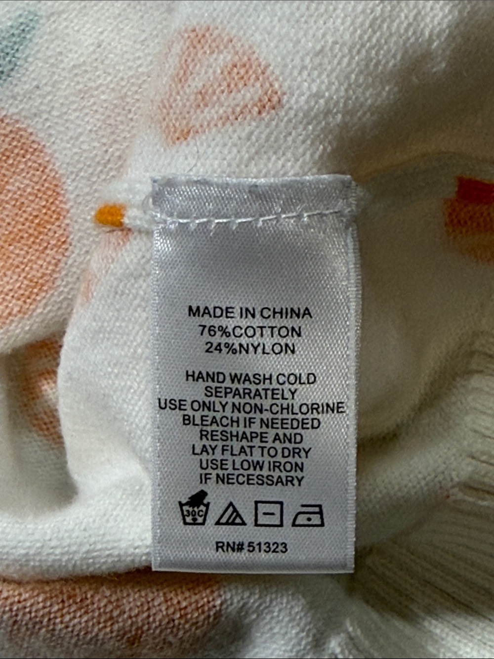 CeCe Orange Print Top - Picture 5 of 5